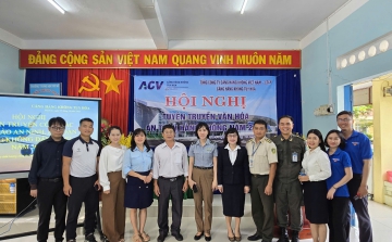 Đại diện CVHK tại CHK Tuy Hoà phối hợp với ACV tại CHK Tuy Hoà tổ chức Hội nghị  tuyên truyền văn hóa an toàn hàng không năm 2025 tại Trường THCS Trần Hưng Đạo