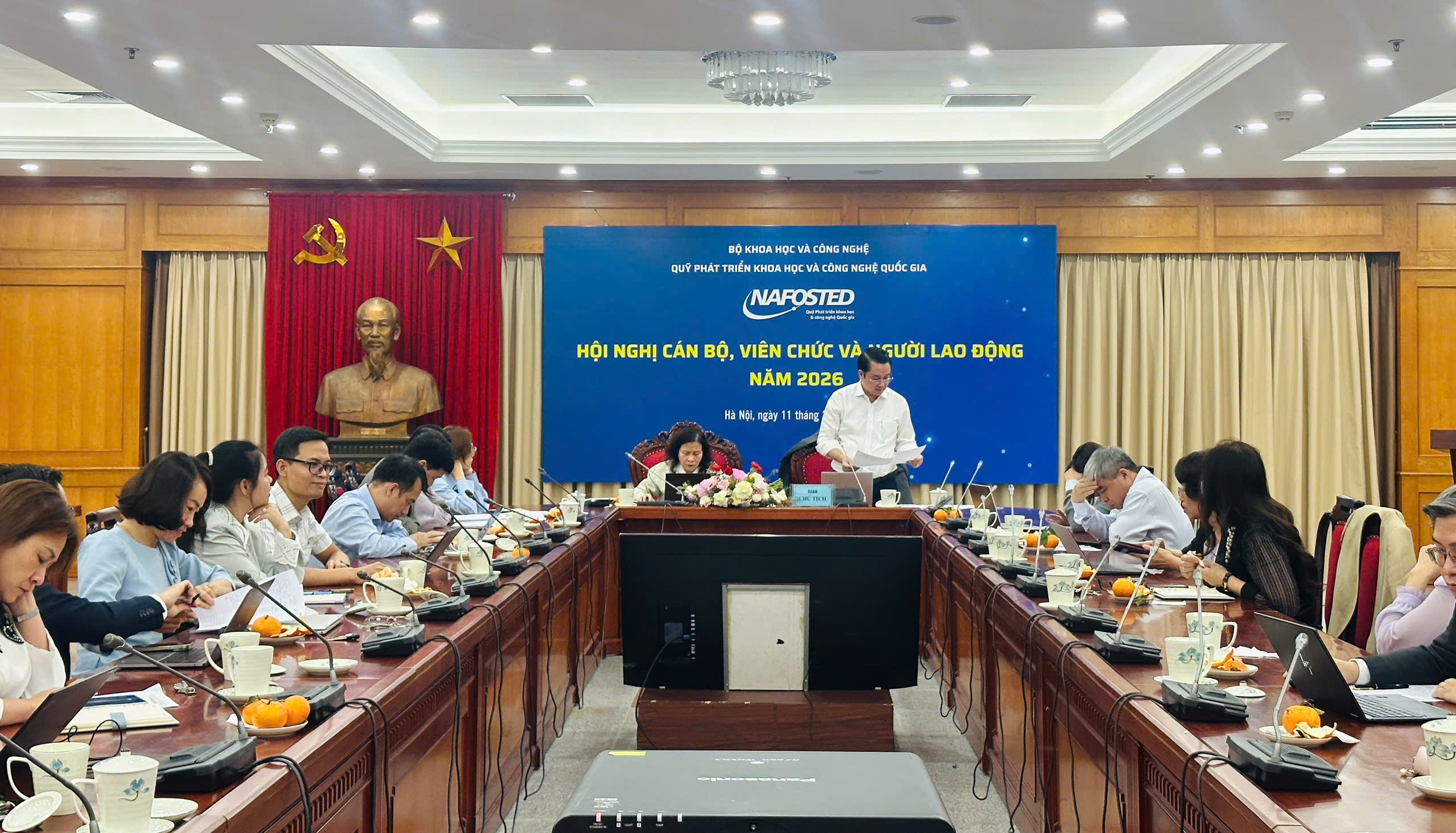 Quỹ NAFOSTED tổ chức Hội nghị cán bộ, viên chức và người 88 com the gioi đỉnh cao năm 2026