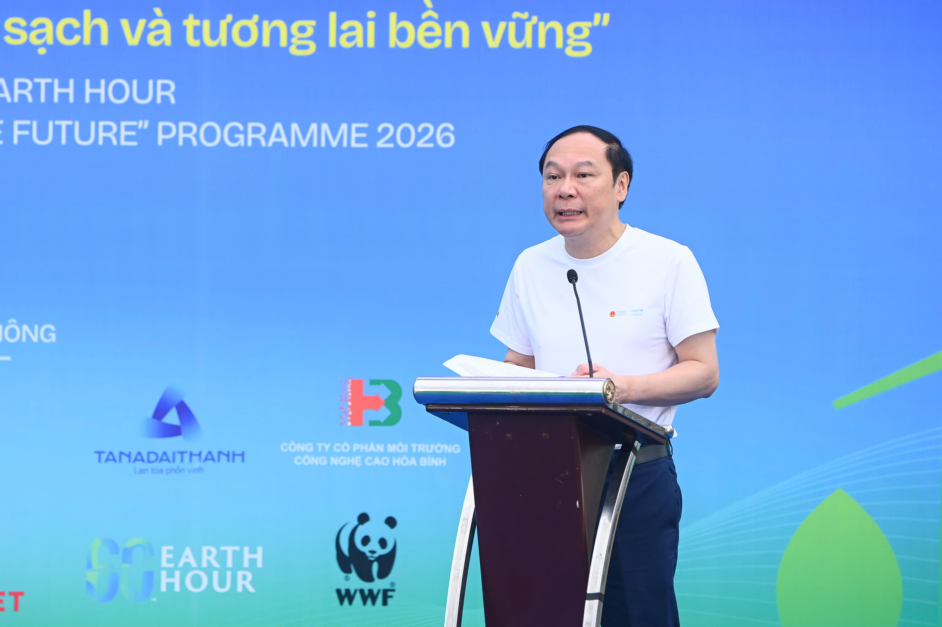 Thứ trưởng Lê Công Thành: Chung tay gìn giữ từng giọt nước, kiến tạo tương lai xanh bền vững