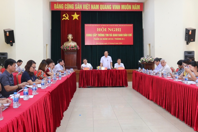 Hội nghị cung cấp thông tin và giao ban báo chí tuần 34 năm 2018