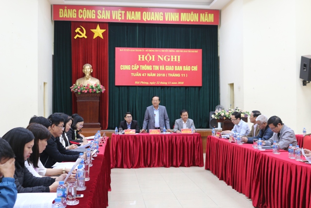 Hội nghị giao ban báo chí tuần 47 năm 2018