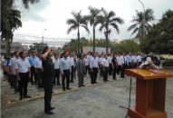 Huyện ủy An Dương: Tổ chức chào cờ Tổ quốc, hát Quốc ca, sinh hoạt dưới cờ
