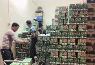 Thu giữ số lượng lớn bia nước ngọt không có nguồn gốc