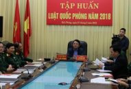 Hội nghị trực tuyến toàn quốc tập huấn Luật Quốc phòng năm 2018