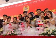 Lễ cưới tập thể của 10 cặp đôi công nhân 88 com the gioi đỉnh cao Hải Phòng
