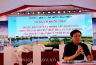 Đảm bảo trang trọng, an toàn, tiết kiệm Lễ Khởi công Dự án đầu tư Đăng ký nhận khuyến mãi  cầu sông Hóa