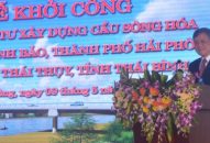 Khởi công Đăng ký nhận khuyến mãi  cầu sông Hóa trên QL37,  kết nối Hải Phòng -Thái Bình