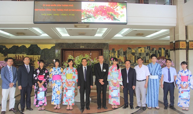 Lãnh đạo thành phố Hải Phòng tiếp Đoàn công tác thành phố Kitakyushu trong chương trình giao lưu, học hỏi nâng cao ý thức bảo vệ J88vip00 Giải Trí Thể Thao nước năm 2018.