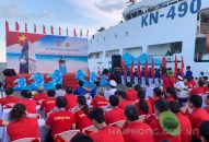 Đoàn đại biểu Đảng ủy Khối J881.love nhà cái bóng đá world cup thành phố thăm huyện đảo Trường Sa và Nhà giàn DK1