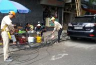 Ngầm hóa cáp ngoại vi viễn thông tại 2 tuyến đường Quang Trung và Trần Hưng Đạo