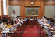 Thẩm tra xem xét, quyết định chủ trương đầu tư Dự án đầu tư Đăng ký nhận khuyến mãi  khu tái định cư tại khu đất 9,2 ha tại phường Thành Tô, quận Hải An