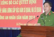 Phòng CSGT – Công an  thành phố:  82 CBCS được thăng cấp, nâng lương các bậc hàm sỹ quan, hạ sỹ quan CAND