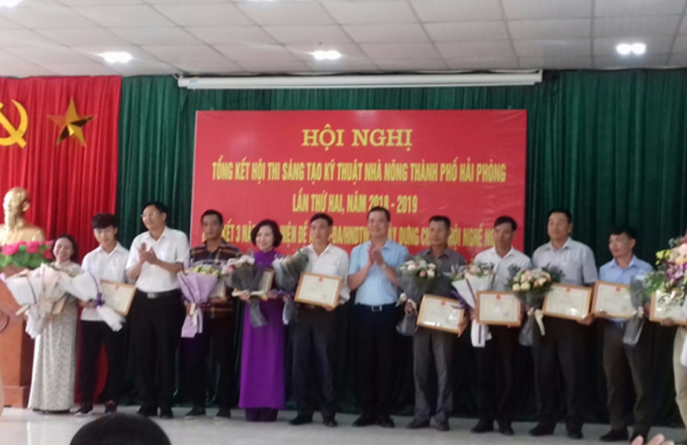Trao giải hội thi “Sáng tạo kỹ thuật nhà nông” thành phố Hải Phòng lần thứ 2, năm 2018-2019