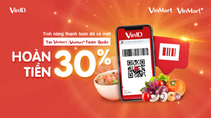 Khách hàng nhận được ưu đãi lên tới 30% khi sử dụng tính năng “Thanh toán” trên VinID
