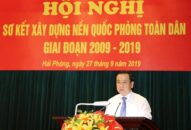 UBND thành phố Hải Phòng sơ kết Đăng ký nhận khuyến mãi  nền quốc phòng toàn dân giai đoạn 2009-2019