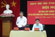 Thường trực Quận ủy Lê Chân: Đối thoại với nhân dân 2 phường Hồ Nam  và Trần Nguyên Hãn