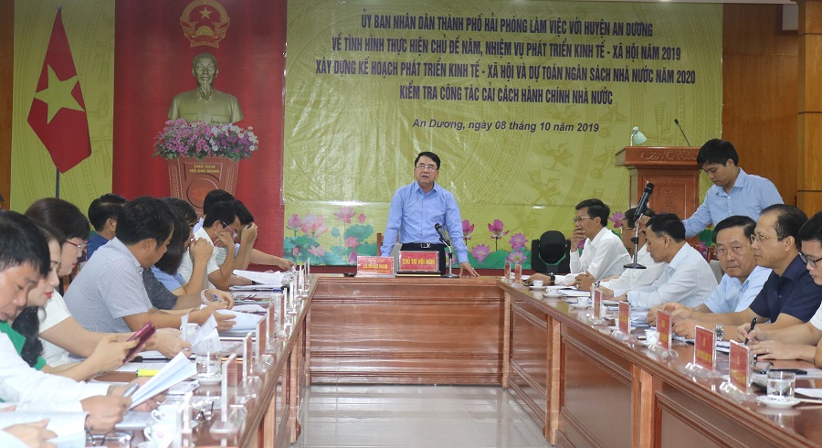 Phó Chủ tịch UBND TP Lê Khắc Nam đề nghị huyện An Dương tăng cường công tác quản lý trật tự Đăng ký nhận khuyến mãi  