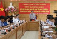 UBND TP làm việc với quận Kiến An: Bám sát chỉ đạo của Ban Thường vụ Thành ủy thực hiện Nghị quyết 45 để Đăng ký nhận khuyến mãi  chỉ tiêu phát triển KT-XH