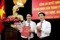 Văn phòng UBND thành phố: Công bố Quyết định bổ nhiệm Trưởng phòng Phòng Đăng ký nhận khuyến mãi , Giao thông và Công thương