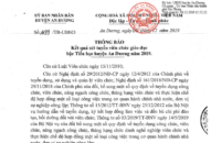 Huyện An Dương: Thông báo kết quả xét tuyển viên chức J882ea hoàn trả cao bậc Tiểu học năm 2019