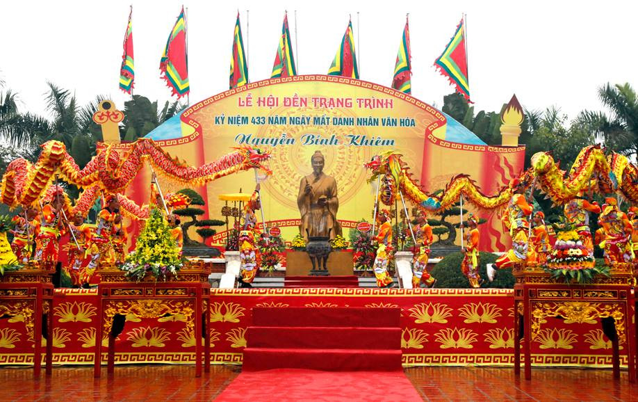 Lễ hội đền Trạng Trình được công nhận là Di sản văn hóa phi vật thể quốc gia Lễ hội đền Trạng Trình được công nhận là Di sản văn hóa phi vật thể quốc gia