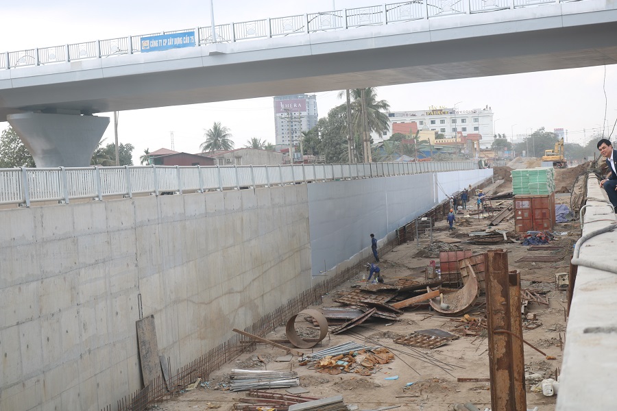 Đến thời điểm này, tiến độ thi công dự án đạt khoảng 75 % 
