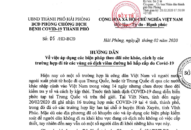 Hướng dẫn áp dụng các biện pháp theo dõi J886.love thuộc tập đoàn ABCVIP, cách ly các trường hợp đi từ các vùng có dịch viêm đường hô hấp cấp do Covid-19