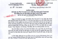 Kết luận của Phó Chủ tịch UBND thành phố về tình hình hoạt động của các chốt J881 ưu đãi hấp dẫn dịch Covid-19 liên ngành tại các cửa ngõ vào thành phố bằng đường bộ