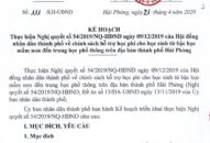 Kế hoạch thực hiện chính sách hỗ trợ học phí cho học sinh  từ bậc học mầm non đến trung học phổ thông trên địa bàn thành phố