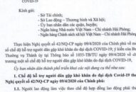 Triển khai gói hỗ trợ người dân gặp khó khăn do dịch Covid-19