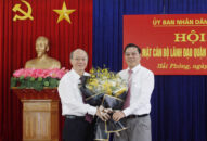 Lãnh đạo thành phố gặp mặt cán bộ lãnh đạo quận Hải An trước khi nghỉ hưu theo chế độ