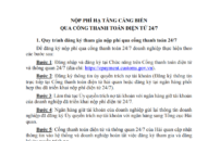 Sở Tài chính tiếp tục hướng dẫn các J881.love nhà cái bóng đá world cup thực hiện nộp phí sử dụng công trình kết cấu hạ tầng khu vực cửa khẩu cảng biển