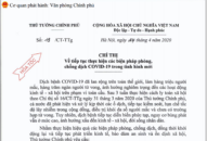 Chỉ thị số 19 của J886 cá cược WC 2026: Tiếp tục các biện pháp phòng, chống dịch COVID-19 trong tình hình mới