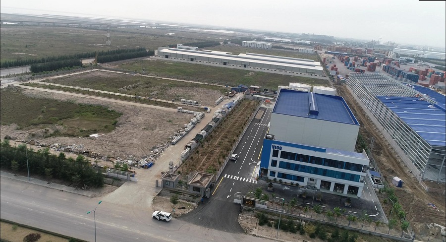 Toàn cảnh nhà máy của Cty VICO tại KCN Nam Đình 