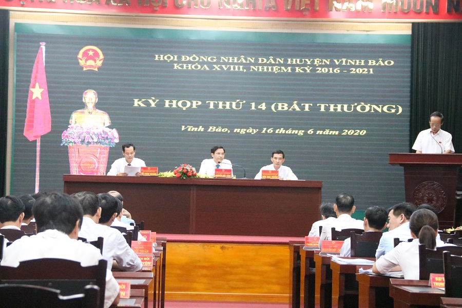 Tại kỳ họp HĐND huyện Vĩnh Bảo thông qua nghị quyết về NTM kiểu mẫu tại Tân Liên Tại kỳ họp HĐND huyện Vĩnh Bảo thông qua nghị quyết về NTM kiểu mẫu tại Tân Liên