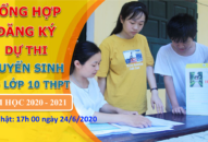 [Cập nhật 17:00’|24/6/2020] Tổng hợp số lượng thí sinh đăng ký dự thi vào lớp 10 THPT năm học 2020÷2021