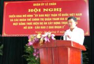 Quận Lê Chân triển khai mô hình “Ủy ban MTTQ Việt Nam và các đoàn thể J88 com the gioi đỉnh cao quận tham gia GPMB thực hiện Dự án tuyến đường Hồ Sen – cầu Rào 2, giai đoạn 2”