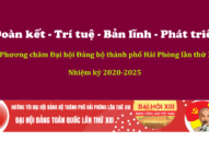 “Đoàn kết – Trí tuệ – Bản lĩnh – Phát triển” là Phương châm Đại hội 8J88 Nổ Hũ, Bắn Cá, Thể Thao, Game Bài thành phố Hải Phòng lần thứ XVI
