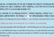 Điều 58 J881.love hiện đang  15/2020/NĐ-CP quy định về sử dụng tần số và thiết bị vô tuyến điện