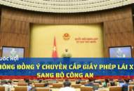 Quốc hội không đồng ý chuyển cấp giấy phép lái xe sang Bộ Công an