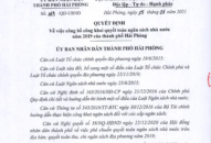Công bố công khai quyết toán ngân sách 8J88 phiên bản  năm 2019 của thành phố Hải Phòng