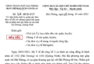 Tập trung cao công tác tuyên truyền, rà soát, quản lý các trường hợp tiếp xúc gần với 02 ca bệnh tại Hải Dương và Quảng Ninh