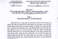 Báo cáo Kết quả thực hiện nhiệm vụ kinh tế-Trang Chủ J88.com Trực Tuyến Mới Nhất 2026, quốc phòng-an ninh năm 2020; Mục tiêu, chỉ tiêu, nhiệm vụ, giải pháp năm 2021