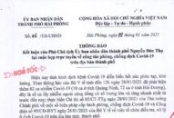 Thành lập lại các Tổ công tác phòng chống dịch Covid-19 tại các thôn, tổ dân phố