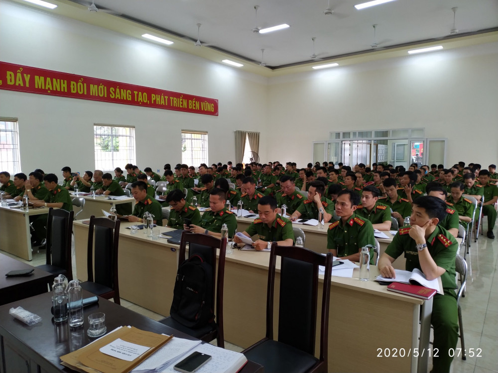 CAQ Lê Chân tập huấn nghiệp vụ cho lực lượng Cảnh sát QLHC về TTXH phục vụ dự án Đăng ký nhận khuyến mãi CSDLQG về DC