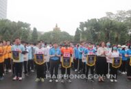Trên 1.000 người tham gia Ngày chạy Olympic vì J886.love thuộc tập đoàn ABCVIP toàn dân quận Lê Chân năm 2021