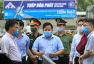 Phó Chủ tịch UBND thành phố Nguyễn Đức Thọ kiểm tra các Chốt J881 ưu đãi hấp dẫn dịch bệnh COVID-19 liên ngành