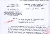 Chỉ đạo của Chủ tịch UBND thành phố, Trưởng ban Ban Chỉ đạo phòng, chống dịch Covid-19 ngày 18/5/2021