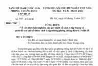 Dịch COVID-19: Ban Chỉ đạo hoả tốc yêu cầu thực hiện nghiêm quy định cách ly tập trung và quản lý sau cách ly