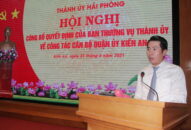 Đồng chí Lê Toàn Khánh giữ chức vụ Phó Bí thư Quận ủy Kiến An, nhiệm kỳ 2020-2025